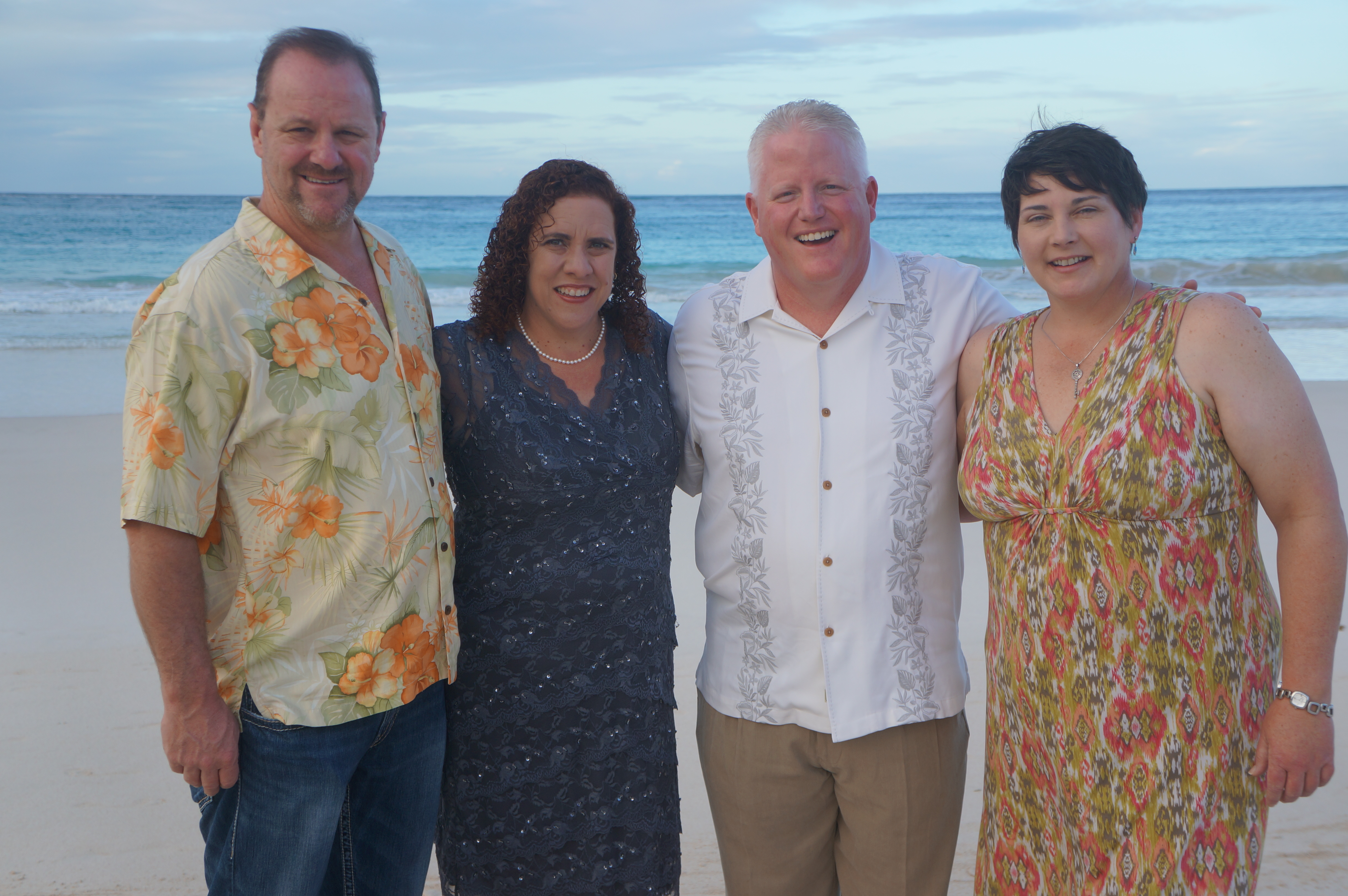 Andre Laflamme and Kim Parks with Tim and Donna in Culebra